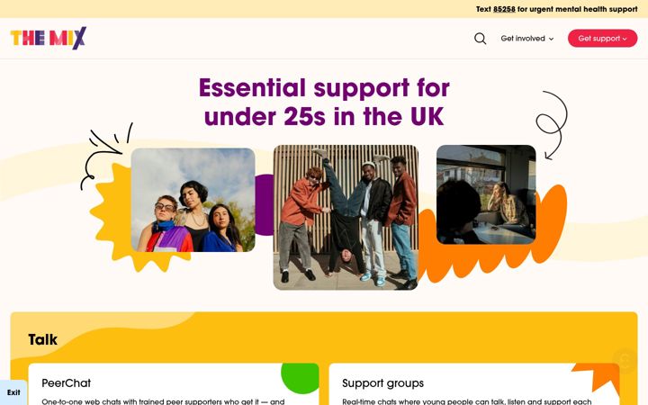 Screenshot of themix.org.uk