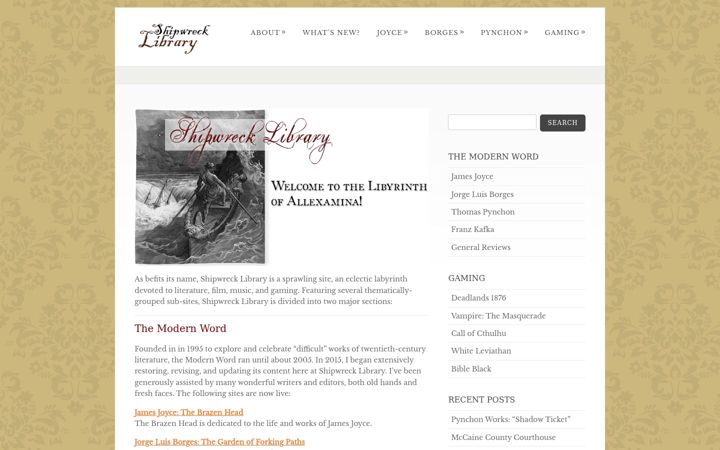 Screenshot of themodernword.com