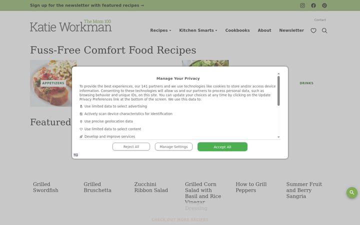 Screenshot of themom100.com