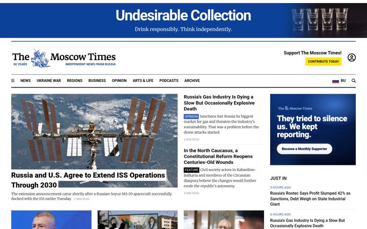 Ekrānuzņēmums no themoscowtimes.com