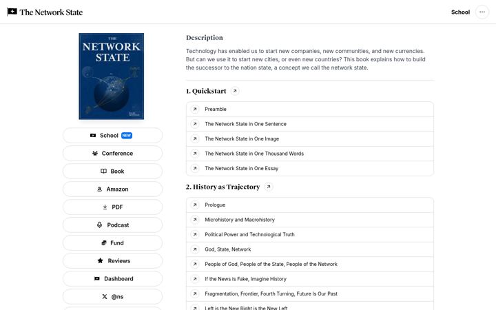 Screenshot of thenetworkstate.com