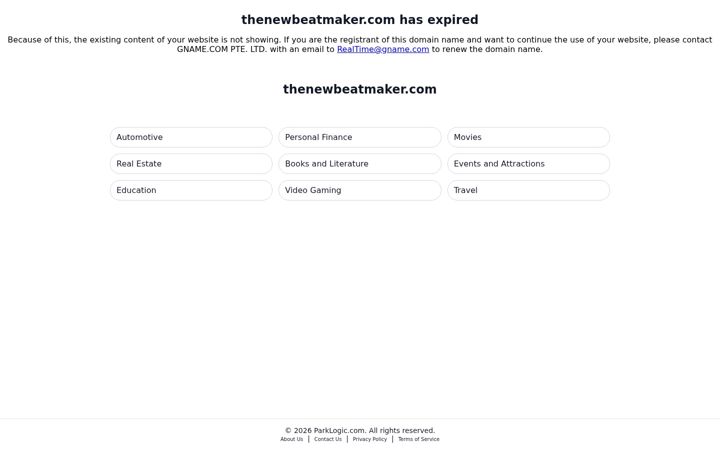 Snímek obrazovky thenewbeatmaker.com