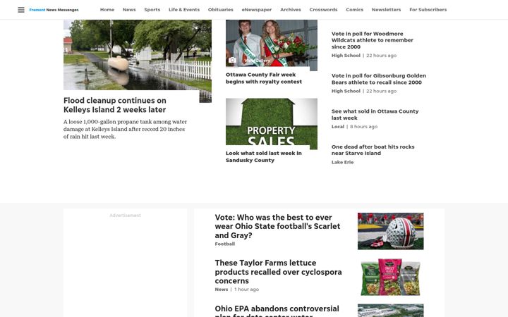 Screenshot of thenews-messenger.com