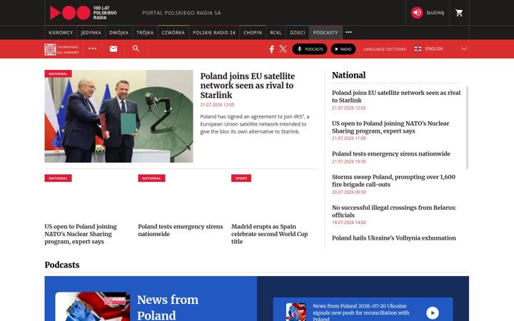 Screenshot of thenews.pl