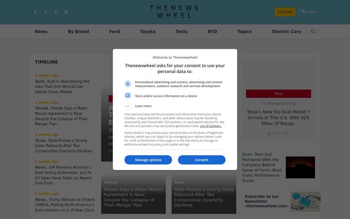 Screenshot of thenewswheel.com