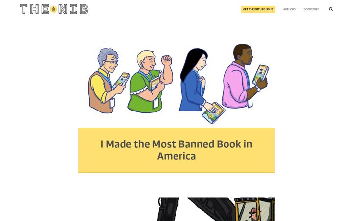 Screenshot of thenib.com