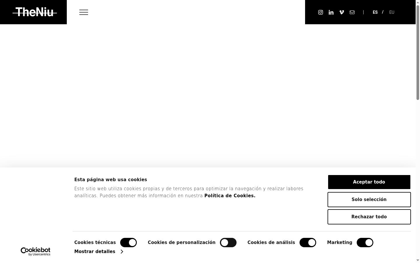 Capture d'écran de la bannière de consentement affichée avant toute interaction