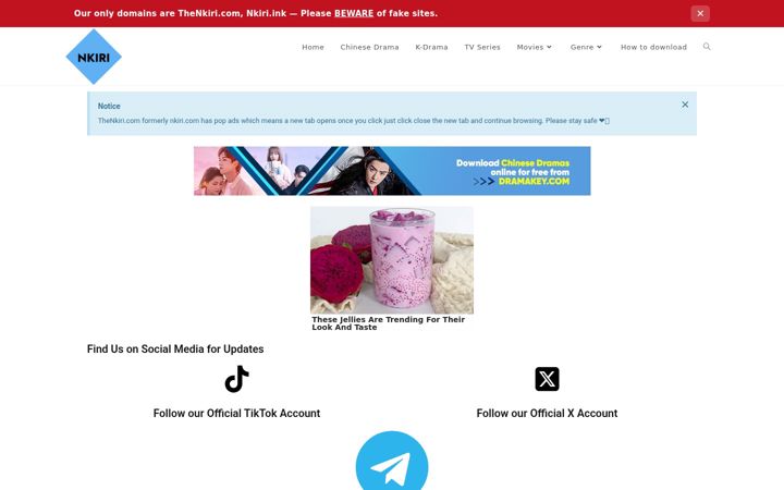 Posnetek zaslona thenkiri.com