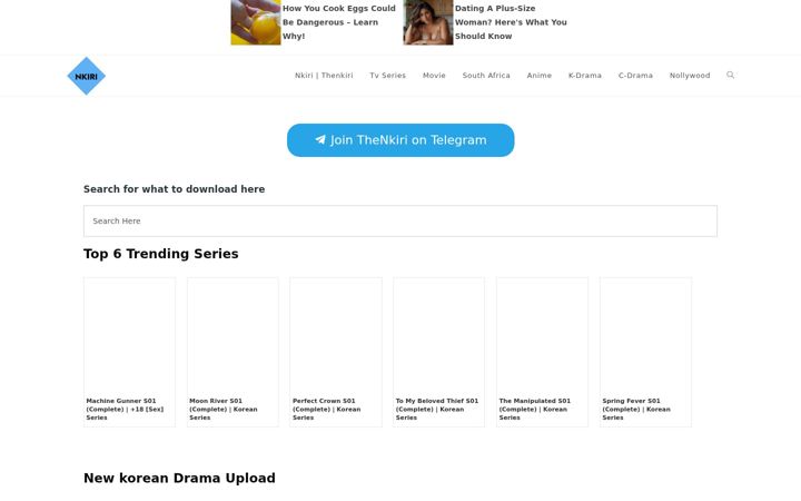 Screenshot of thenkiri.ng