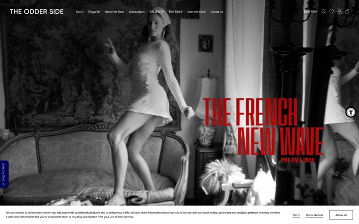Screenshot of theodderside.com