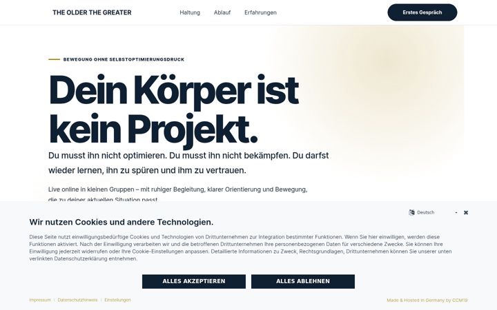 Screenshot of theolderthegreater.de