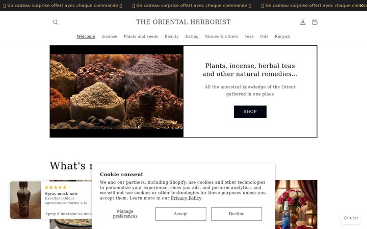Screenshot of theorientalherborist.com
