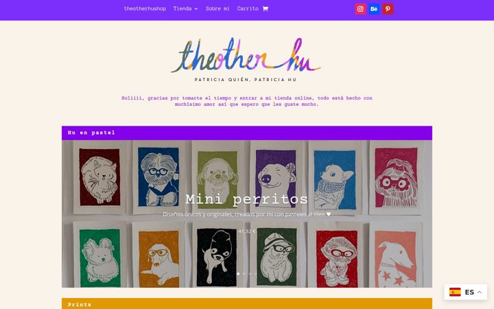 Ekrānuzņēmums no theotherhushop.com