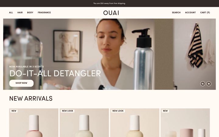 Screenshot of theouai.com