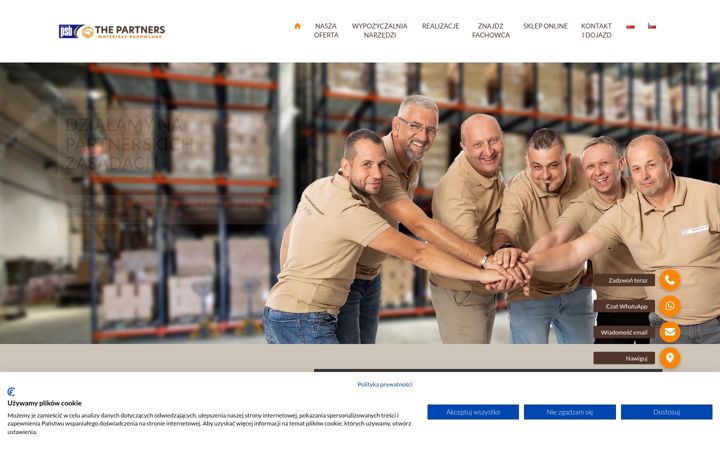 Ekraanipilt saidist thepartners.pl