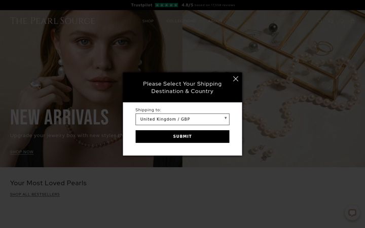 Screenshot of thepearlsource.com