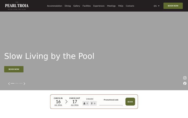 Screenshot of thepearltroia.com