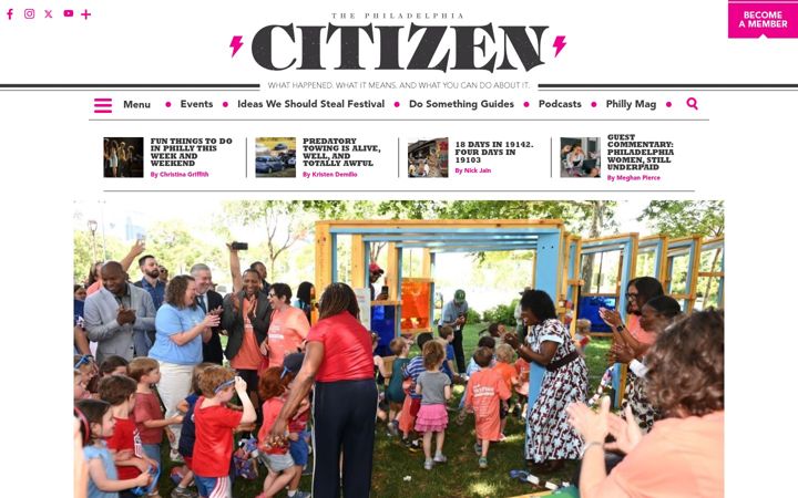 Screenshot of thephiladelphiacitizen.org