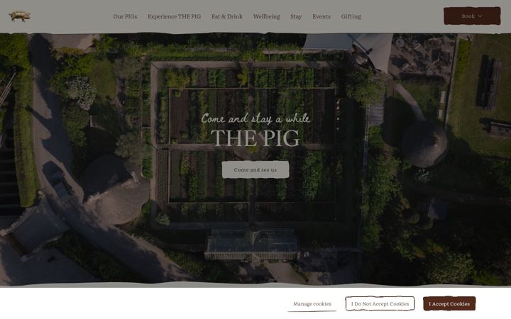 Screenshot of thepighotel.com