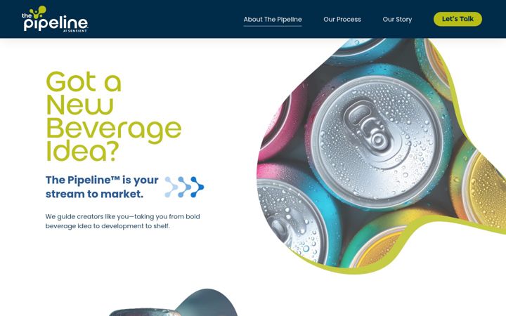 Screenshot of thepipelineatsensient.com