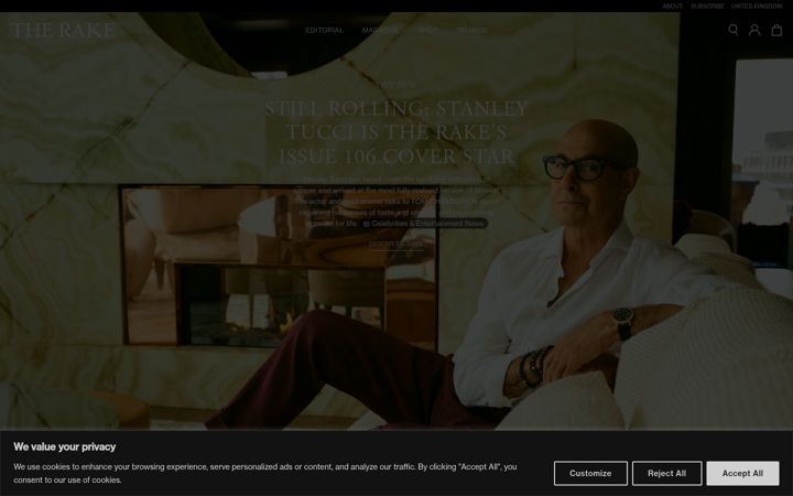 Screenshot of therake.com