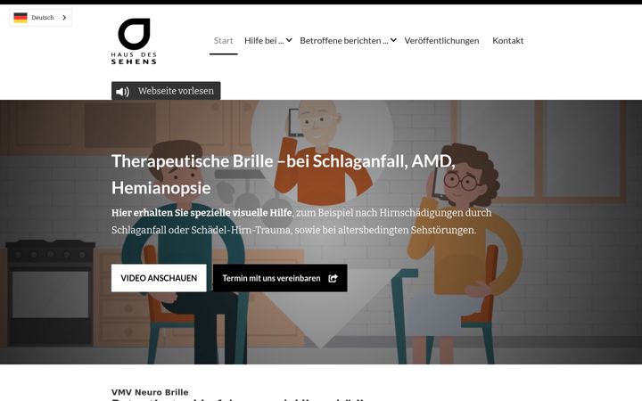 Skjermbilde av therapeutische-brille.com