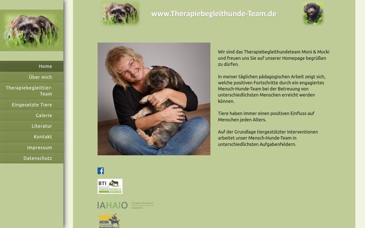 Screenshot van therapiebegleithunde-team.de