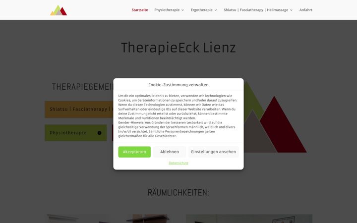 Екранна снимка на therapieeck-lienz.at