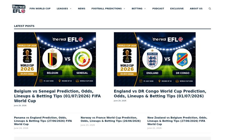 Screenshot of therealefl.co.uk