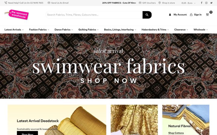 Screenshot ta' theremnantwarehouse.com