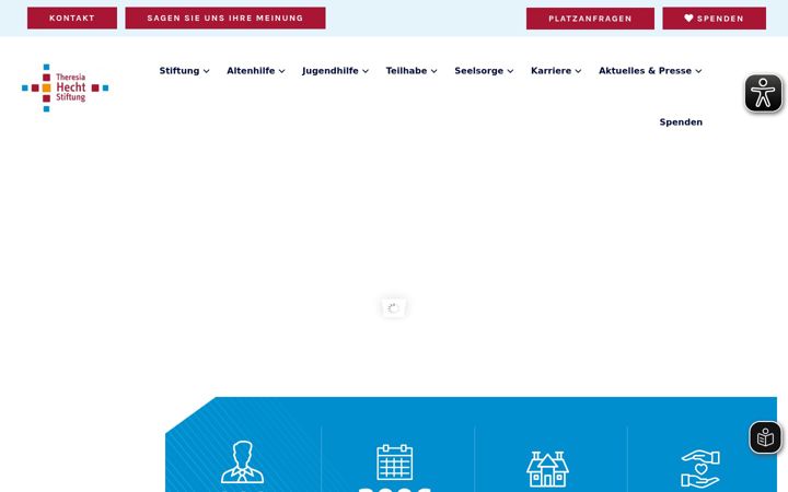 Screenshot ta' theresia-hecht-stiftung.de