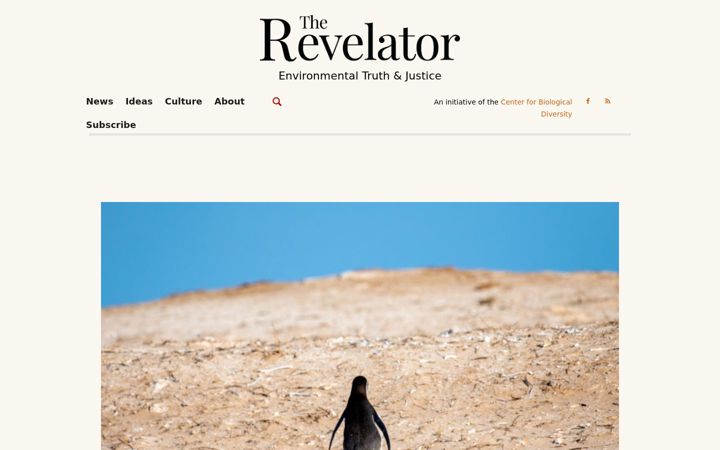 Screenshot stránky therevelator.org