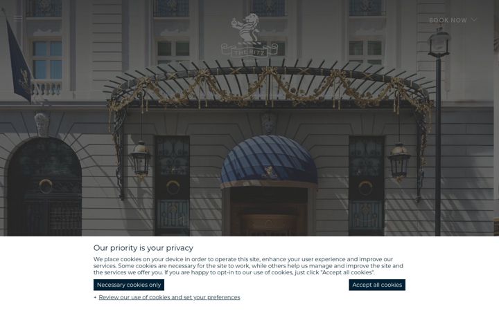Screenshot of theritzlondon.com