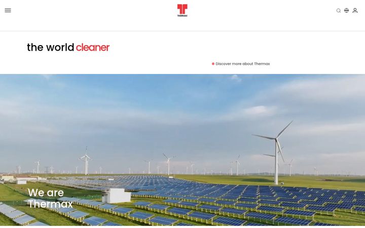 Captura de ecrã de thermaxglobal.com