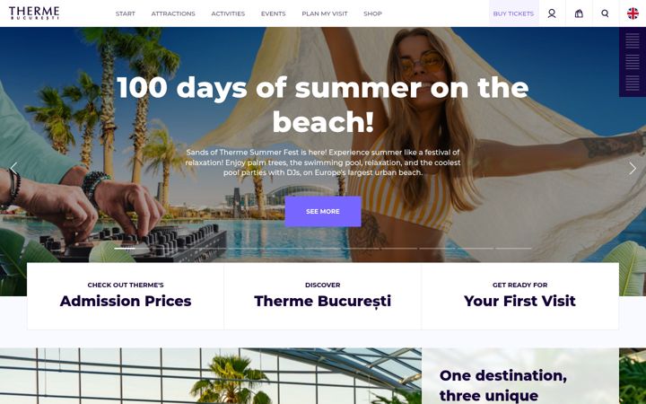 Screenshot of therme.ro