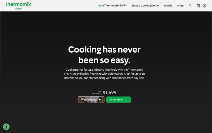 Screenshot of thermomix.com