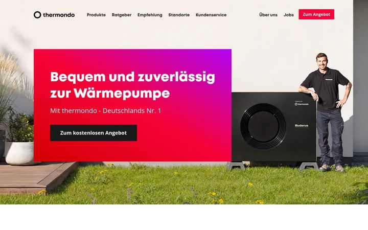 Screenshot of thermondo.de