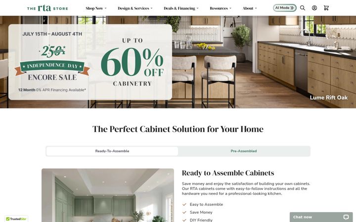 Screenshot of thertastore.com