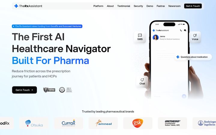 Screenshot of therxassistant.com