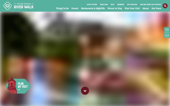 Screenshot of thesanantonioriverwalk.com