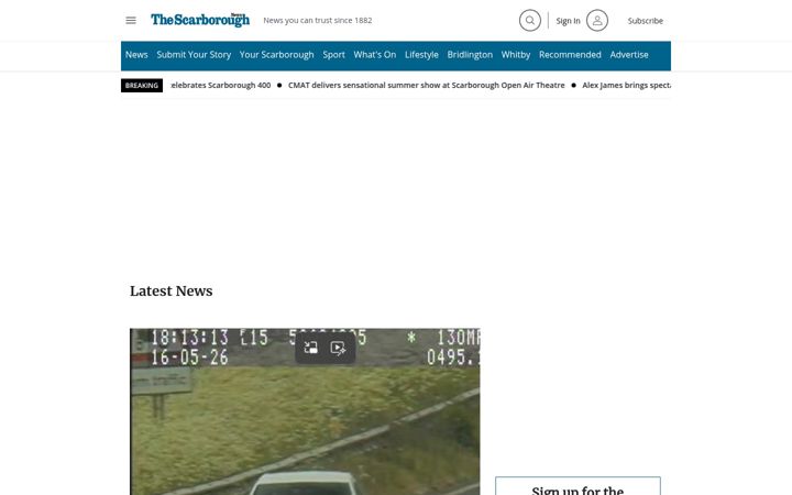 Képernyőkép: thescarboroughnews.co.uk