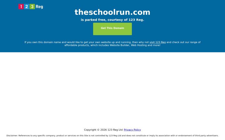 Capture d'écran de theschoolrun.com