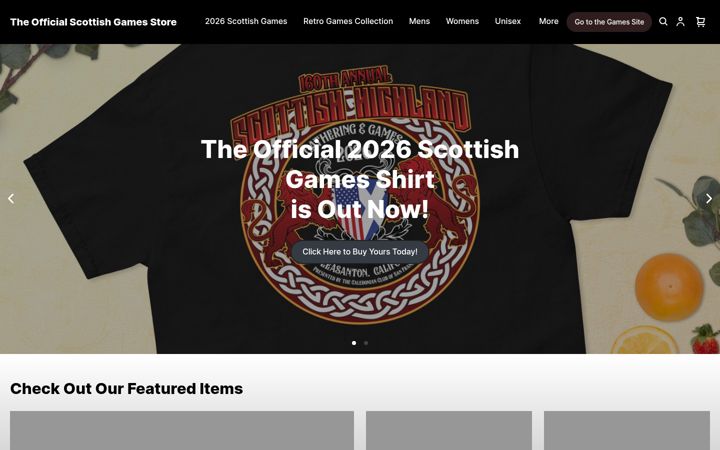 Captură de ecran a thescottishgames.shop