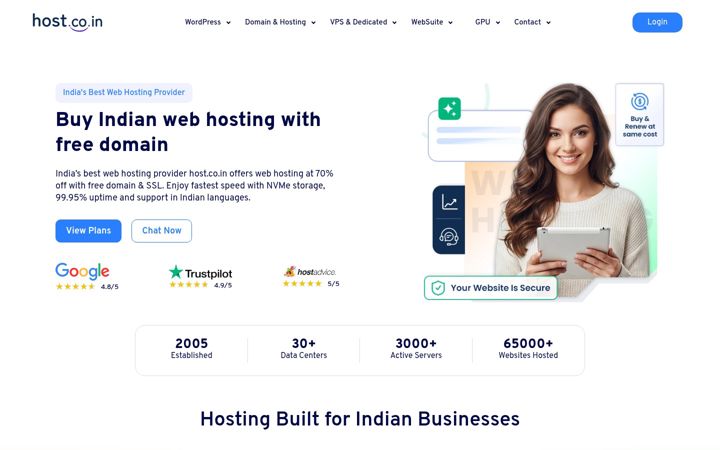 Screenshot di theserverindia.com