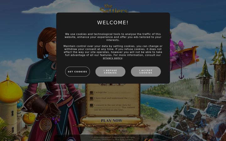 Screenshot of thesettlersonline.com