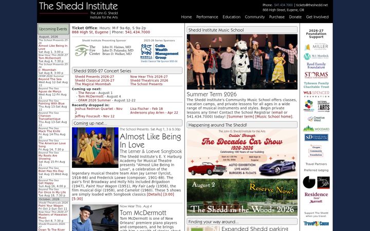 Screenshot of theshedd.org