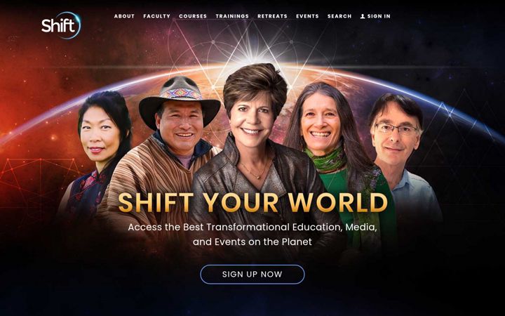 Screenshot of theshiftnetwork.com