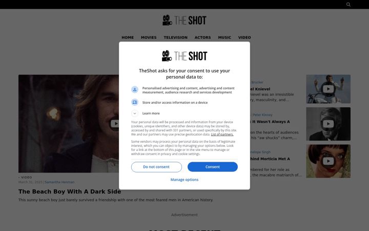 Screenshot of theshot.com