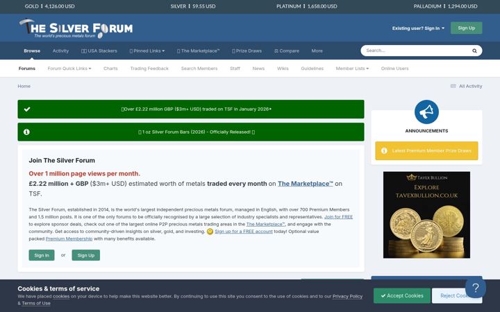 Capture d'écran de thesilverforum.com