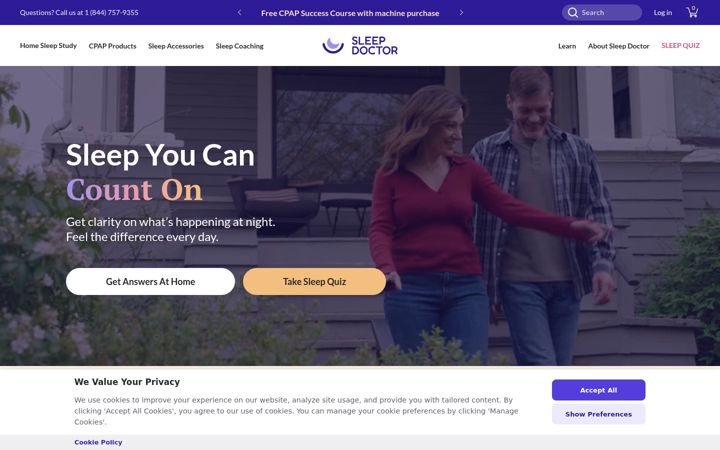 Screenshot of thesleepdoctor.com